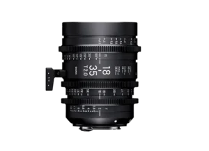 Zoom ciné Sigma 18-35 T2 Monture EF vue de profil en location