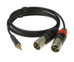 Jack Mâle 3.5 vers XLR Stéréo Mâle en location