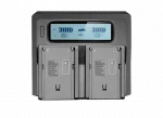 Chargeur Double pour Batterie type Sony NPF avec écran Led en location