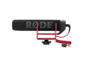 Rode videomic micro cardioide pour dslr de profil à la location chez Maximaloc